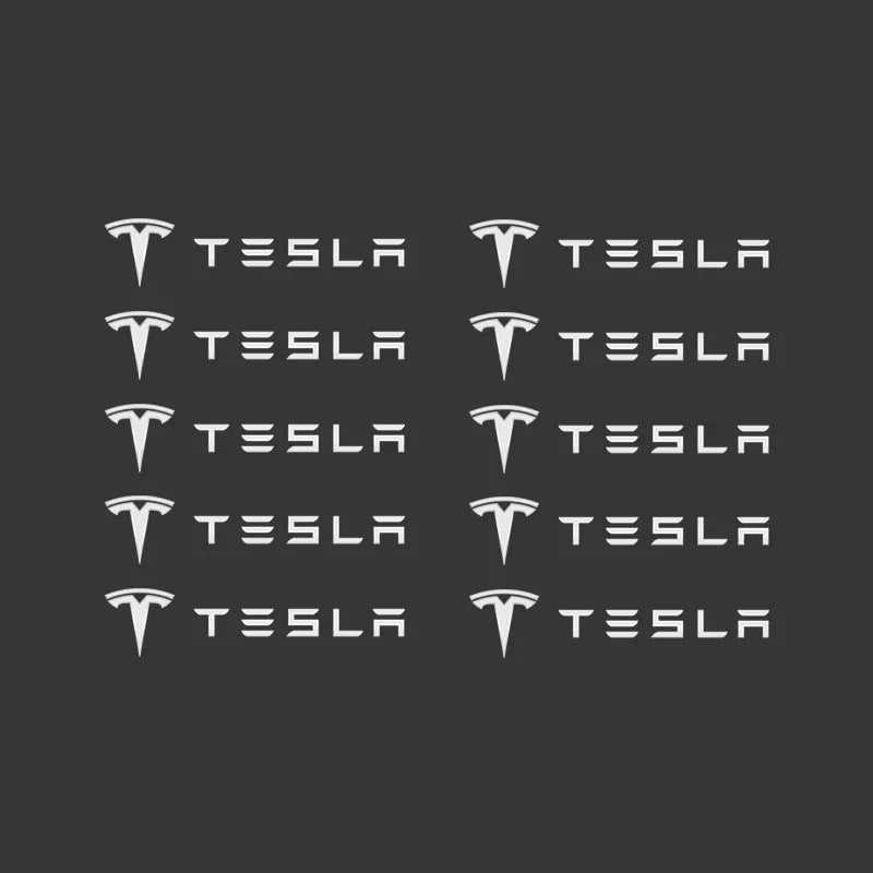 3D Metal Interior Sticker Badges for Tesla Model 3, X & S