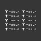 3D Metal Interior Sticker Badges for Tesla Model 3, X & S