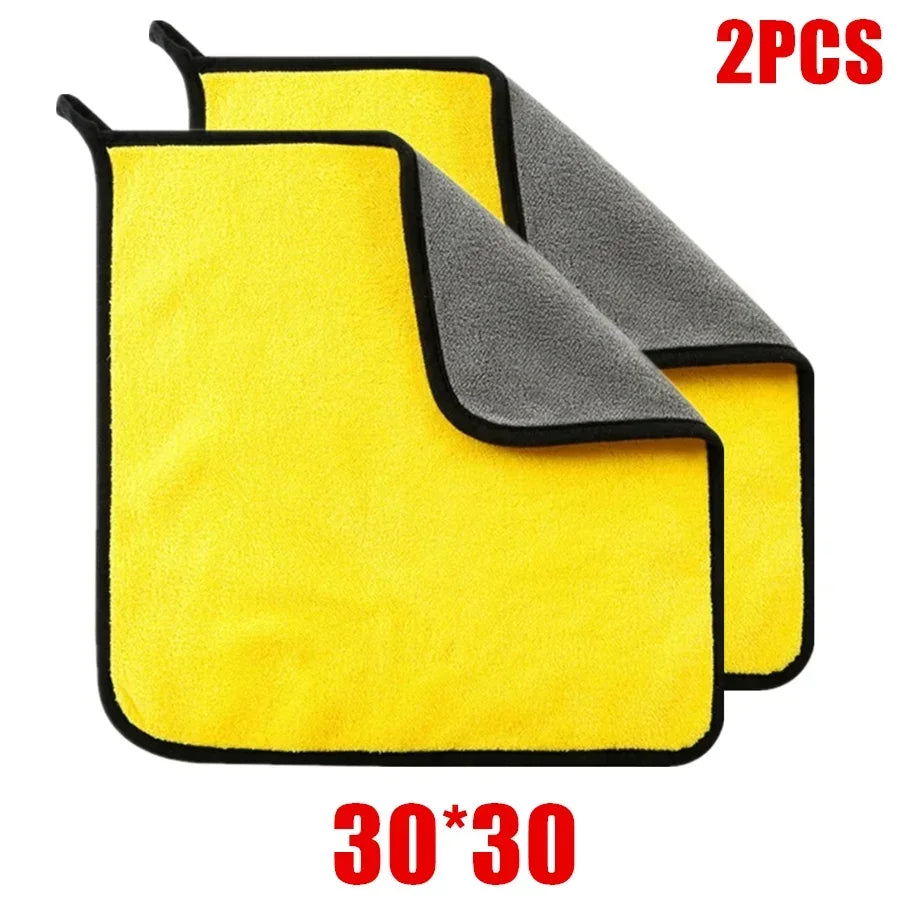 Premium Microfiber Car Drying Towel – Thick Double-Layer Wash Cloth