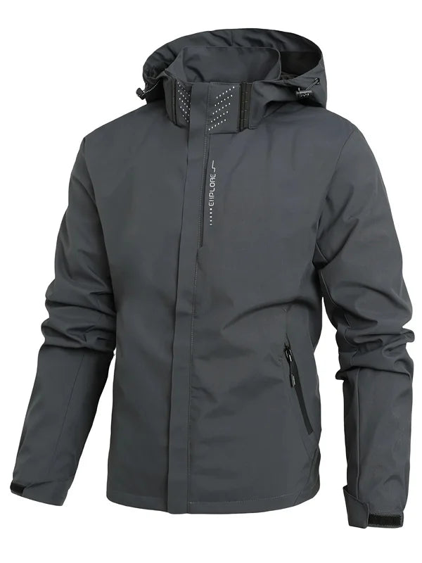 Men's Hooded Waterproof Rain Jacket