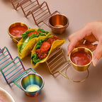 Stainless Steel Taco Holder Set