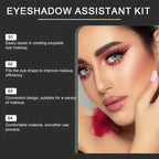 3-Piece Eye Makeup Kit – Eyeshadow Brushes & Stencil Molds