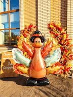 Thanksgiving Standing Turkey Foil Balloon – Harvest & Pumpkin Party Décor