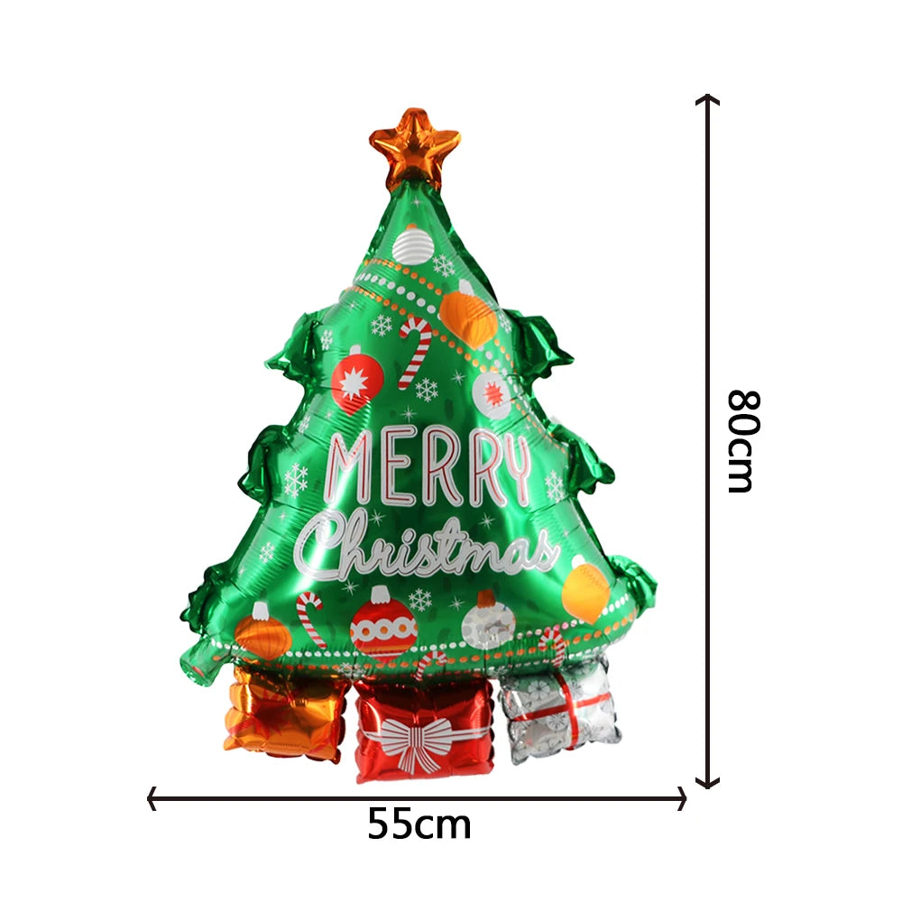 Giant Christmas Foil Balloons – Santa, Tree, Elk, Penguin & More Holiday Character Balloons