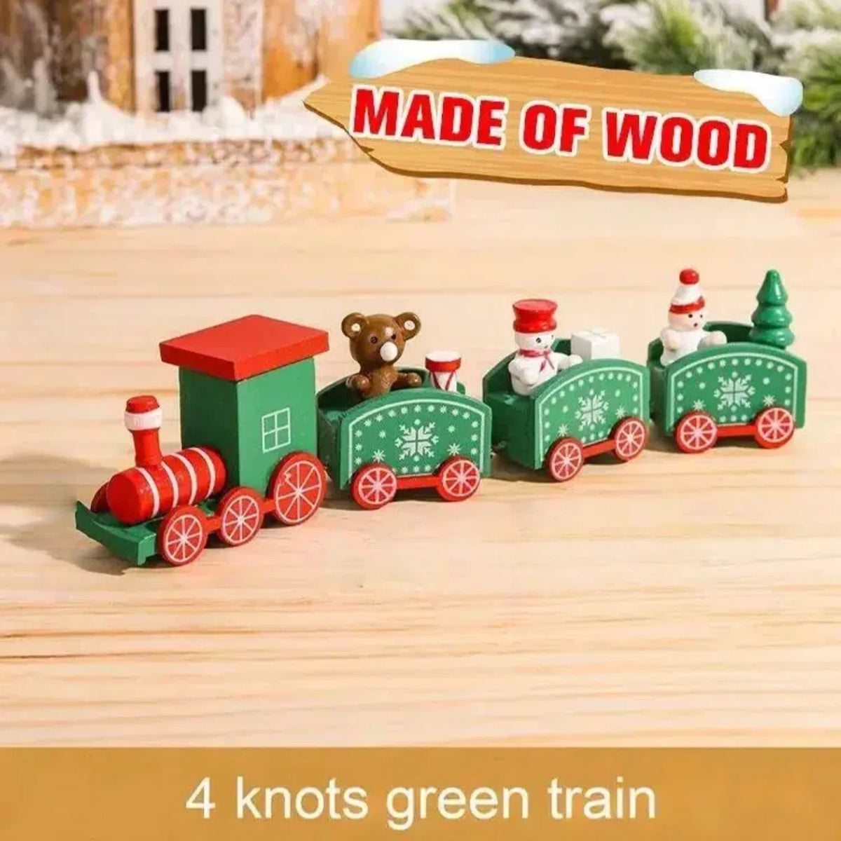 Christmas Train Decoration Set – Festive Holiday Ornament