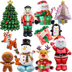 Giant Christmas Foil Balloons – Santa, Tree, Elk, Penguin & More Holiday Character Balloons