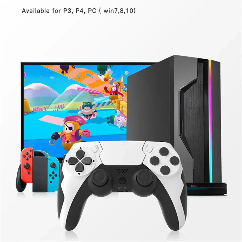 GAMINJA P48 Wireless Gamepad | Six-Axis Gyroscope Controller for PS4, PS3 & PC
