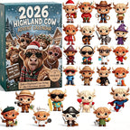 2026 Highland Cow Advent Calendar – 24-Day Christmas Countdown
