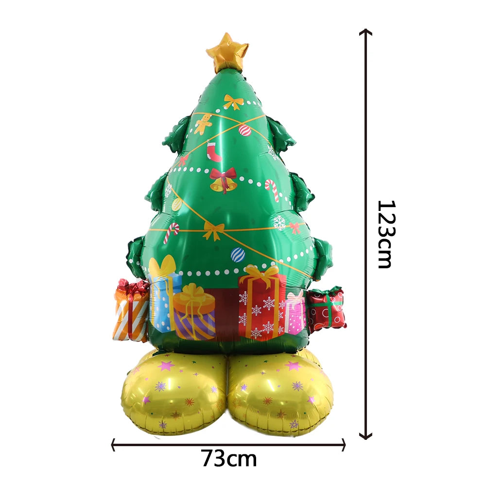 Giant Christmas Foil Balloons – Santa, Tree, Elk, Penguin & More Holiday Character Balloons