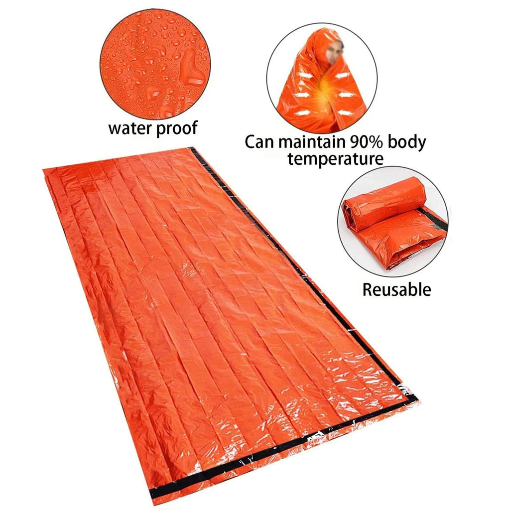 Emergency Survival Sleeping Bag – Waterproof Mylar Thermal Sack for Camping & Rescue