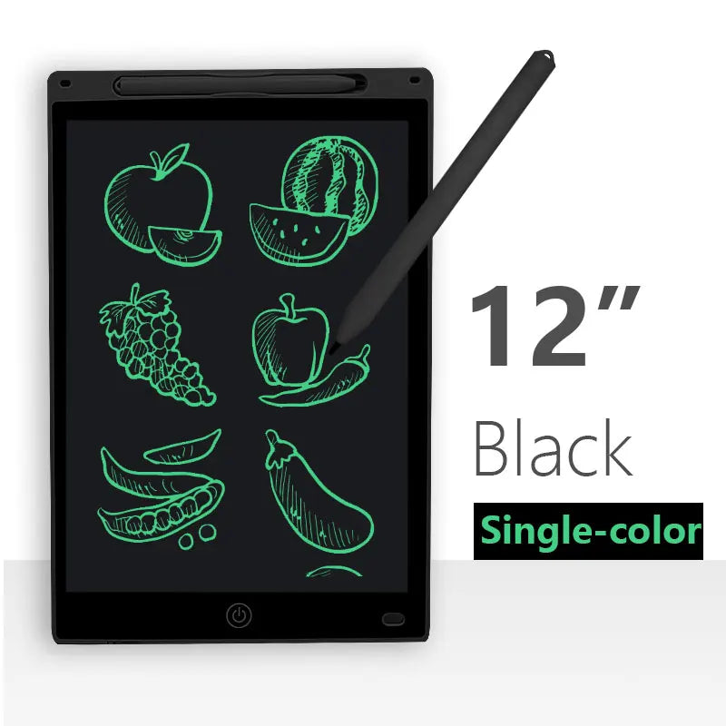 Kids LCD Writing & Drawing Tablet – 8" & 12" Colorful Screen