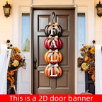 Autumn Pumpkin Welcome Door Banner – Thanksgiving Indoor & Outdoor Décor
