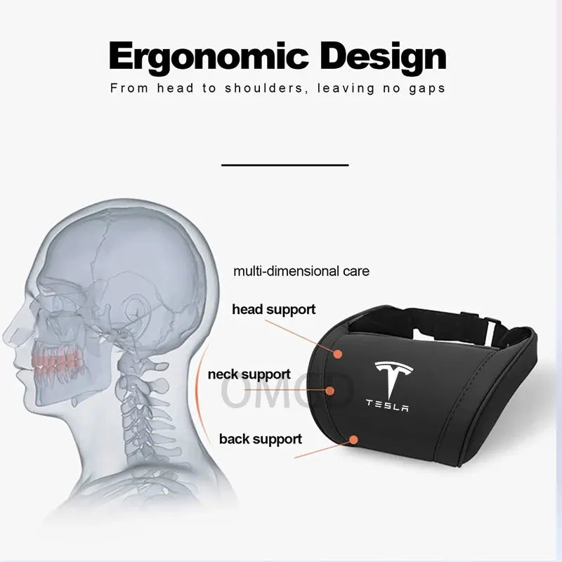 Tesla Model 3, Y, X & S Neck & Headrest Support Pillow