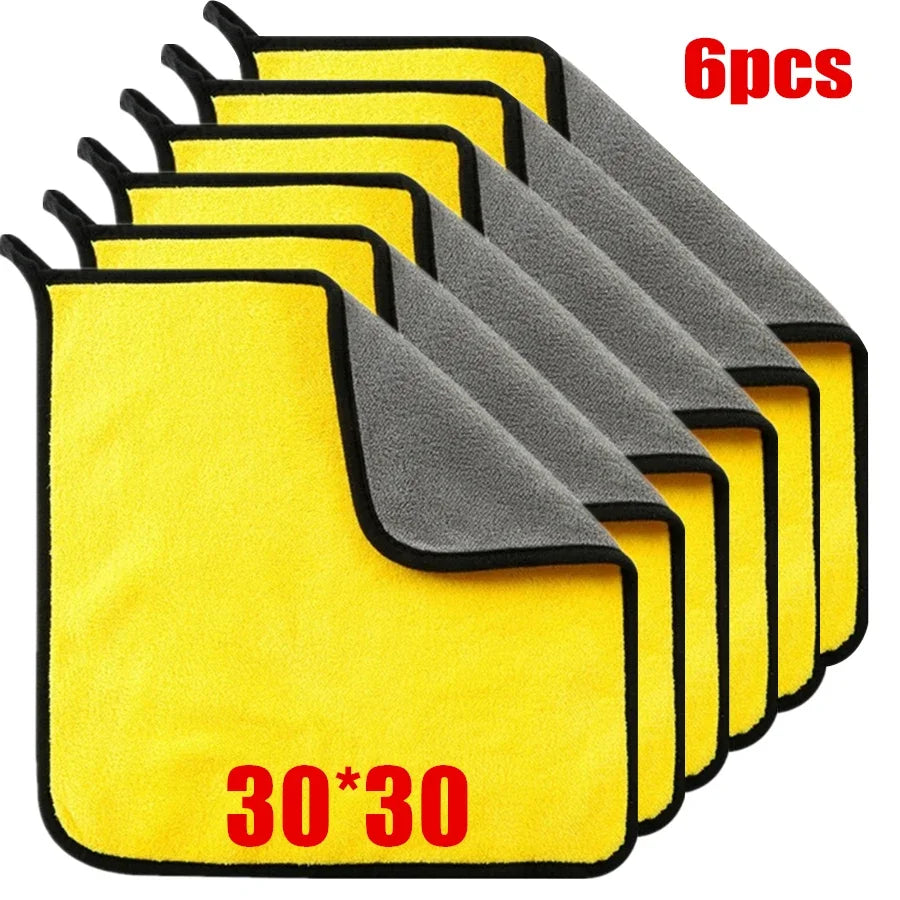 Premium Microfiber Car Drying Towel – Thick Double-Layer Wash Cloth