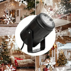 Snowflake Projector Light – USB Rotating Indoor & Outdoor Christmas Decoration