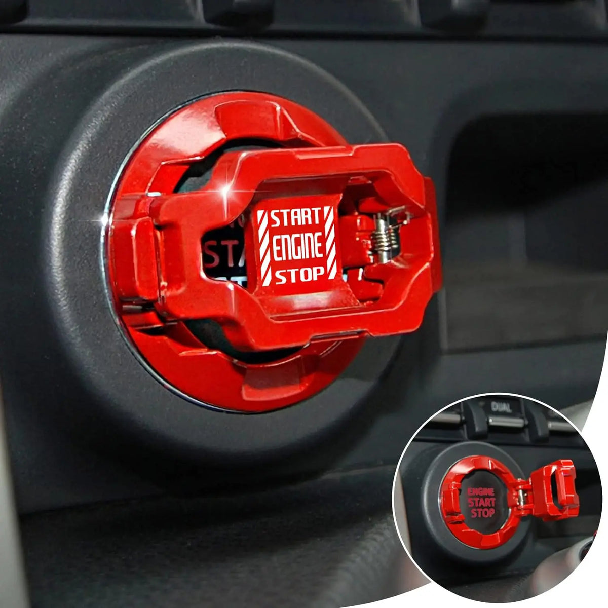Car Start Stop Button Cover – Engine Ignition Switch Protector