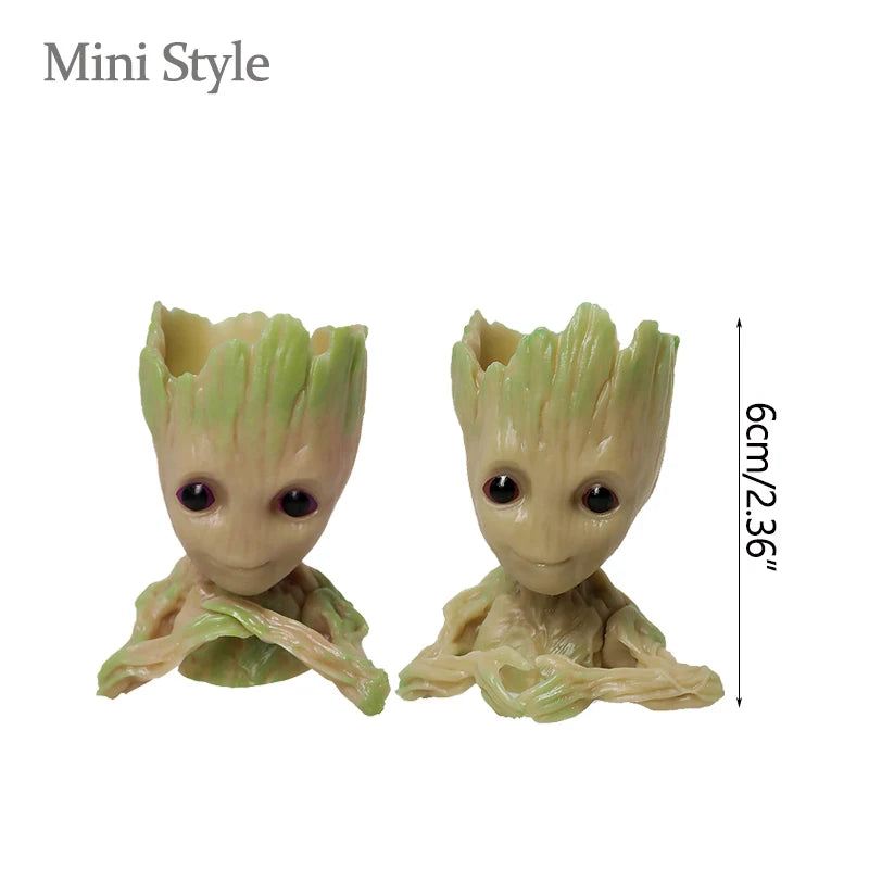 Groot Figurine Desktop Ornament | Cartoon Tree Man Miniature Decor