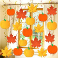 22-Piece Fall Ceiling Swirl Decorations – Pumpkin & Maple Leaf Hanging Décor