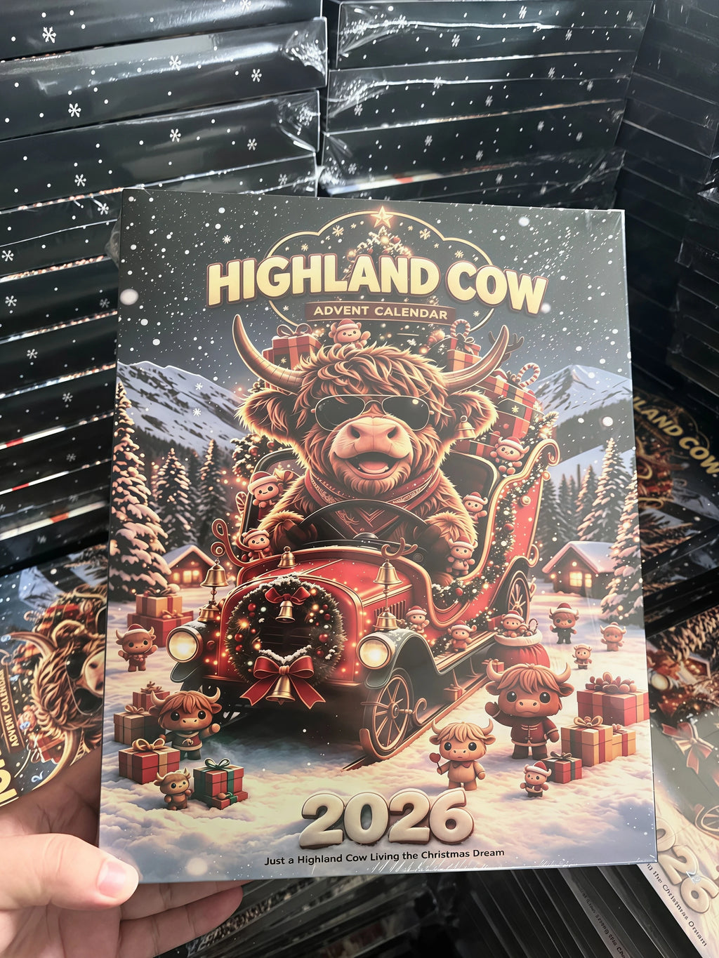 2026 Highland Cow Advent Calendar – 24-Day Christmas Countdown
