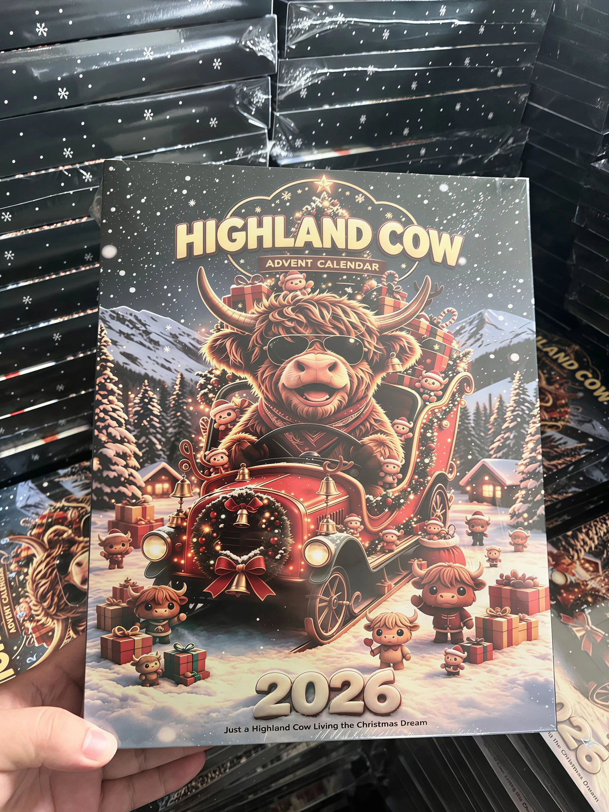 2026 Highland Cow Advent Calendar – 24-Day Christmas Countdown