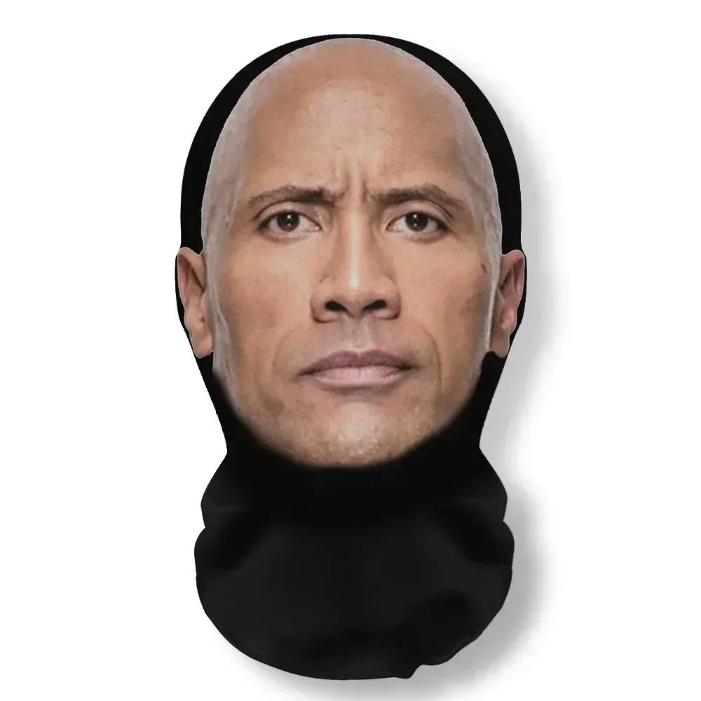 3D Full Face Mask | Funny Printed Halloween Cosplay Head Scarf