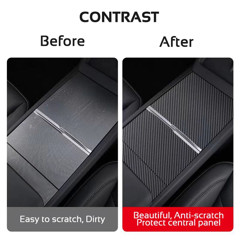 Center Console Protector Sticker for Tesla Model 3 Highland & Y Juniper (2024–2026)