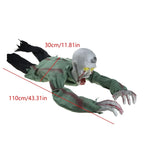 Electronic Crawling Zombie with LED Eyes – Halloween Haunted House Prop