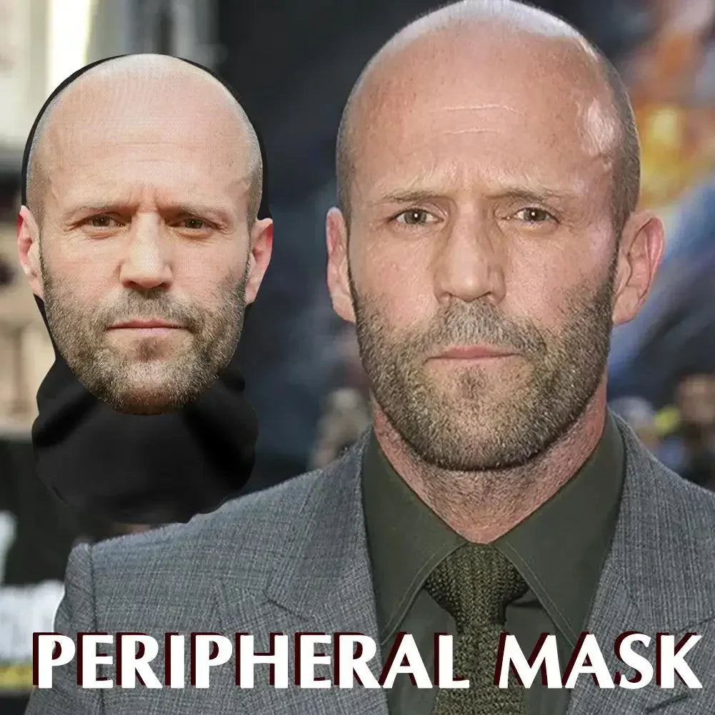 3D Elastic Realistic Celebrity Mask — Full Face Cosplay Balaclava