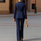 Women's Striped 2-Piece Pant Suit