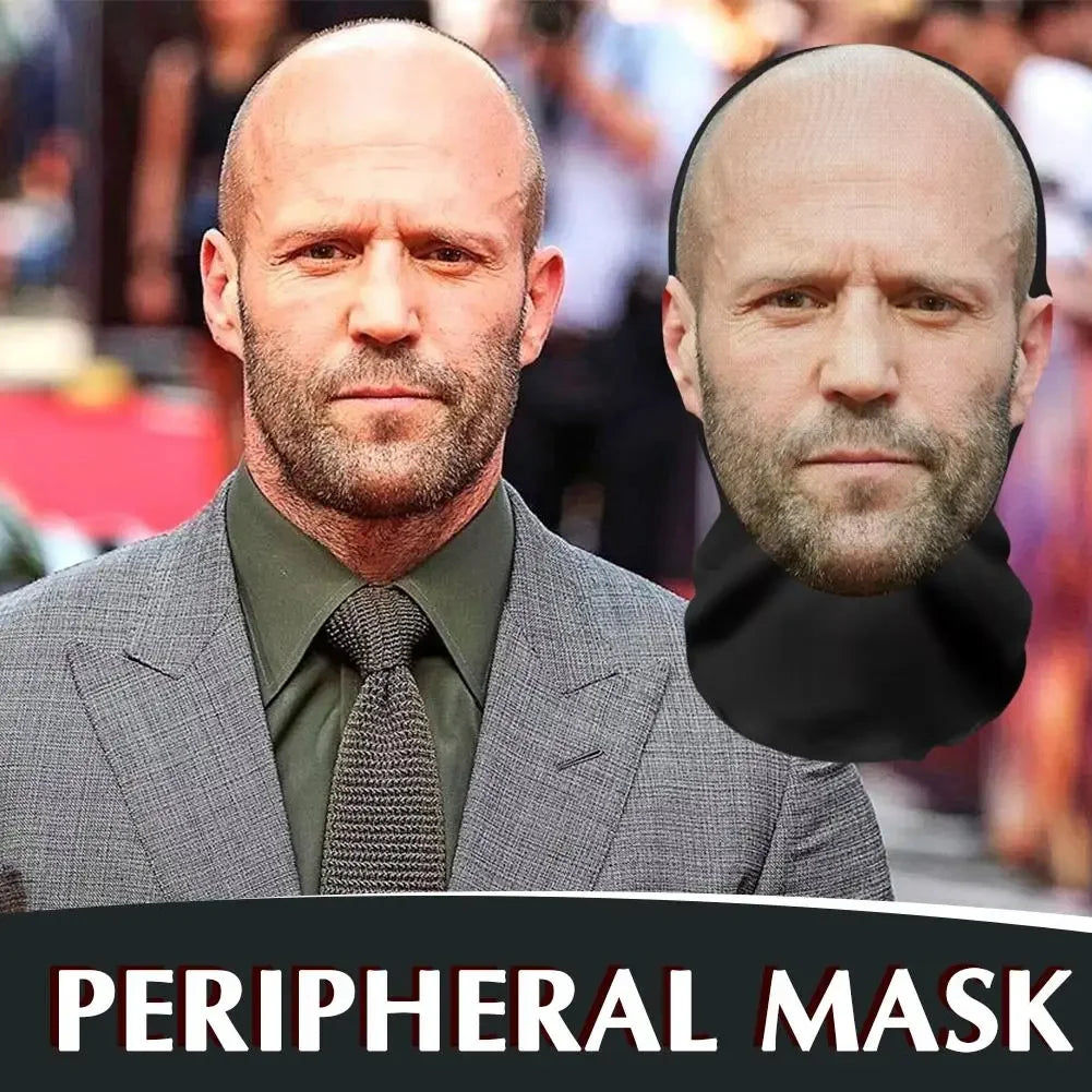 3D Elastic Realistic Celebrity Mask — Full Face Cosplay Balaclava