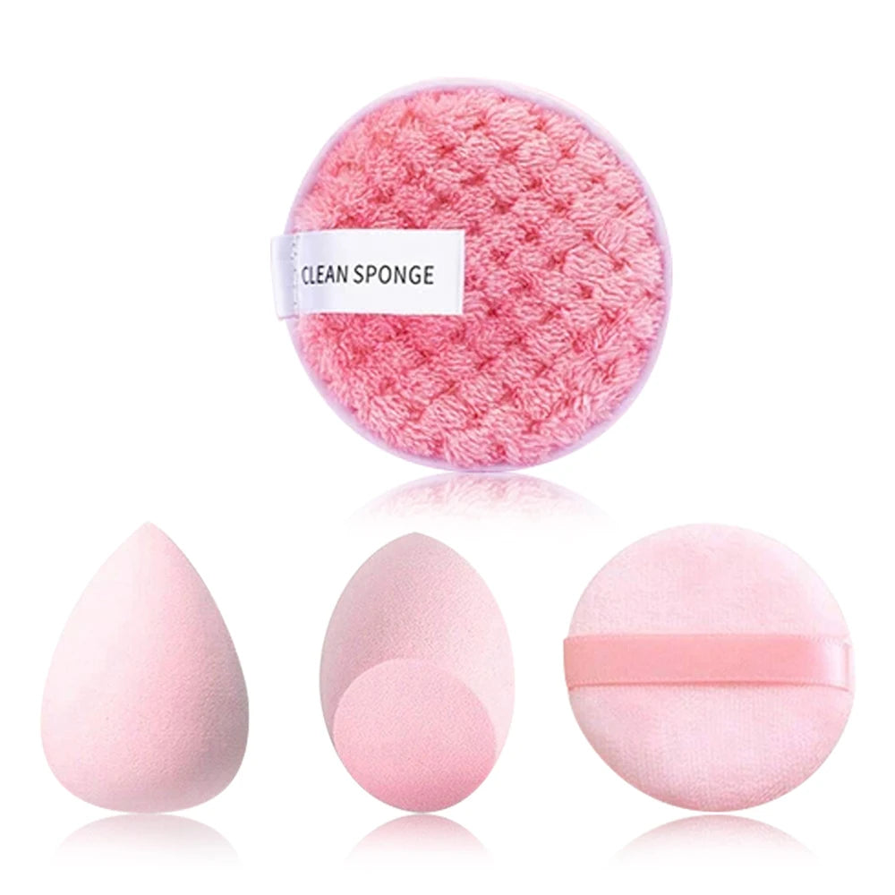 Makeup Brush & Beauty Sponge Set – Multiple Sizes & Colors