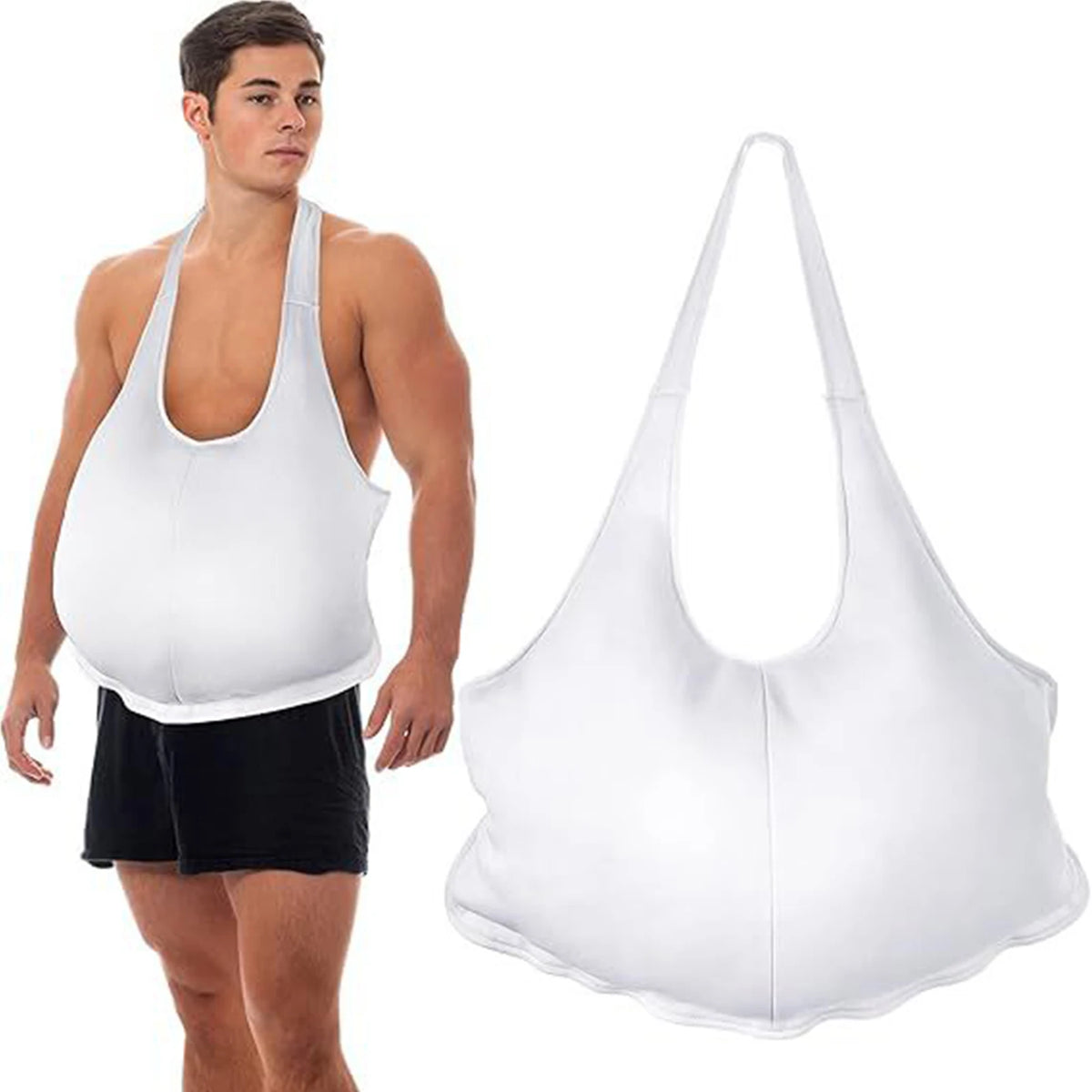 Santa Fake Belly & Butt Costume Props – Sponge Filling for Instant Santa Transformation