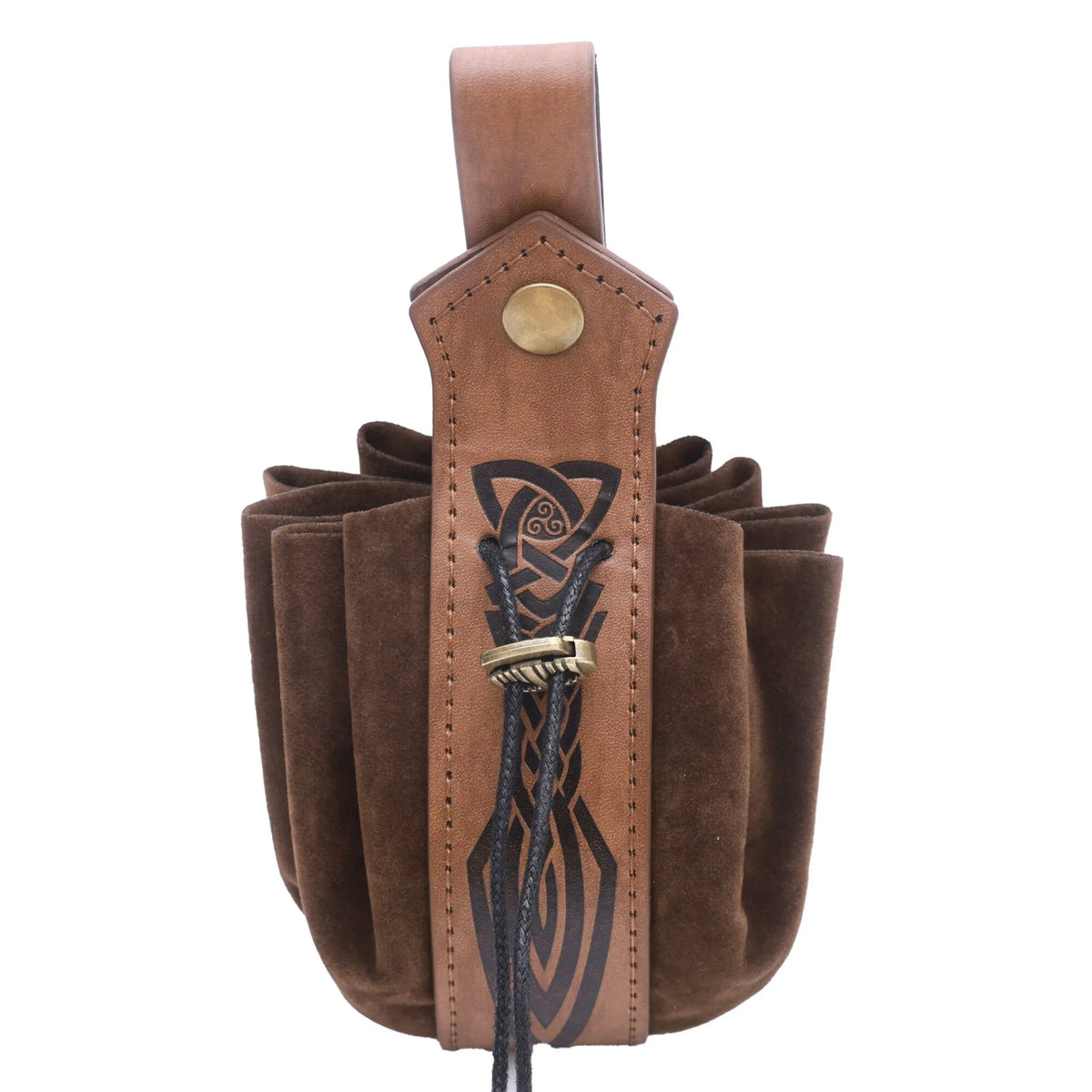 Medieval Viking Drawstring Waist Bag — Retro Coin Pouch for Renaissance Fairs, LARP & Cosplay