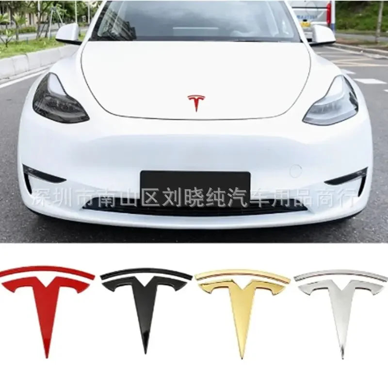 Tesla Model 3 & Model Y Metal Emblem Badge – Front & Rear Replacement