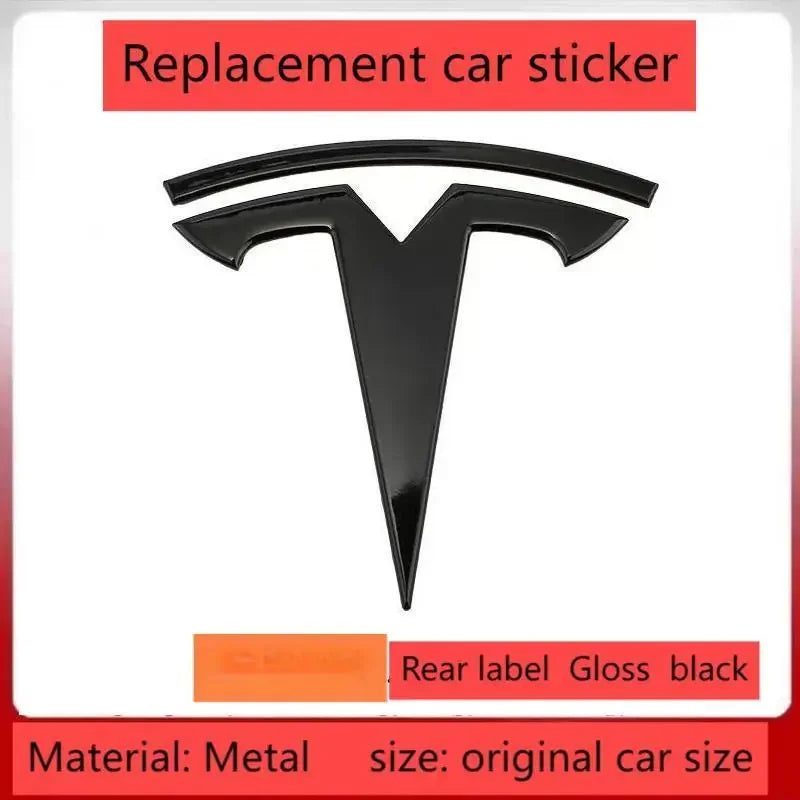 Tesla Model 3 & Model Y Metal Emblem Badge – Front & Rear Replacement
