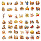 50-Piece Thanksgiving & Fall Sticker Set