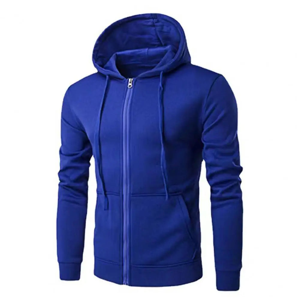 Men's Zip-Up Hoodie Sweatshirt – Slim Fit Casual Jacket