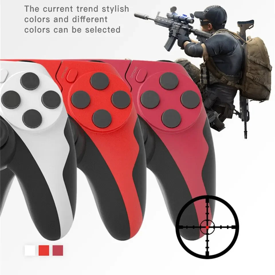GAMINJA P48 Wireless Gamepad | Six-Axis Gyroscope Controller for PS4, PS3 & PC