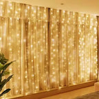 USB LED Curtain String Lights – 8 Modes for Holiday, Party & Room Décor