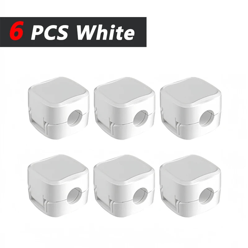 Adhesive Cable Clips – Under-Desk Cord Management Organizer