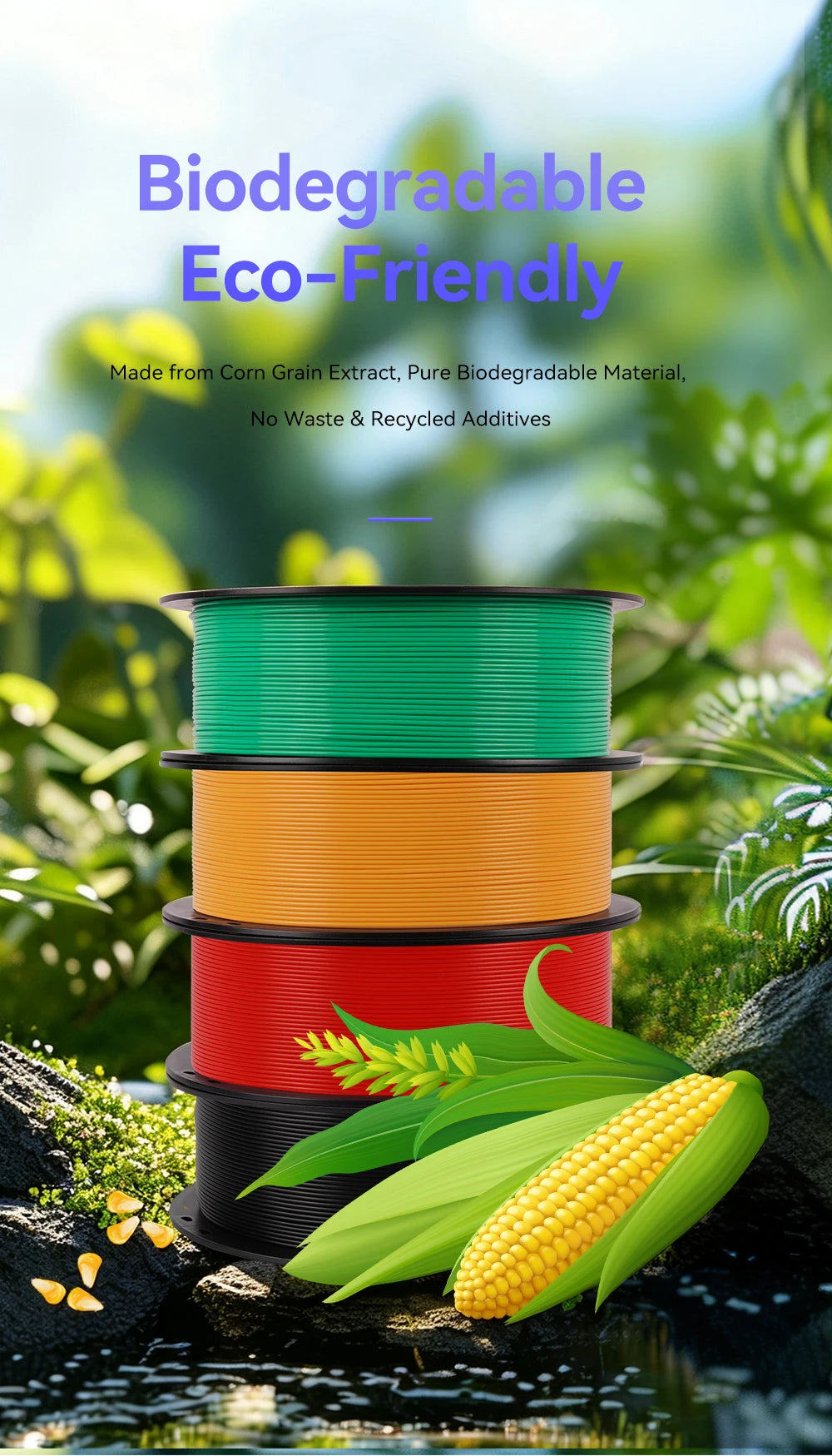 KINGROON 10rolls 1.75mm PLA Filament