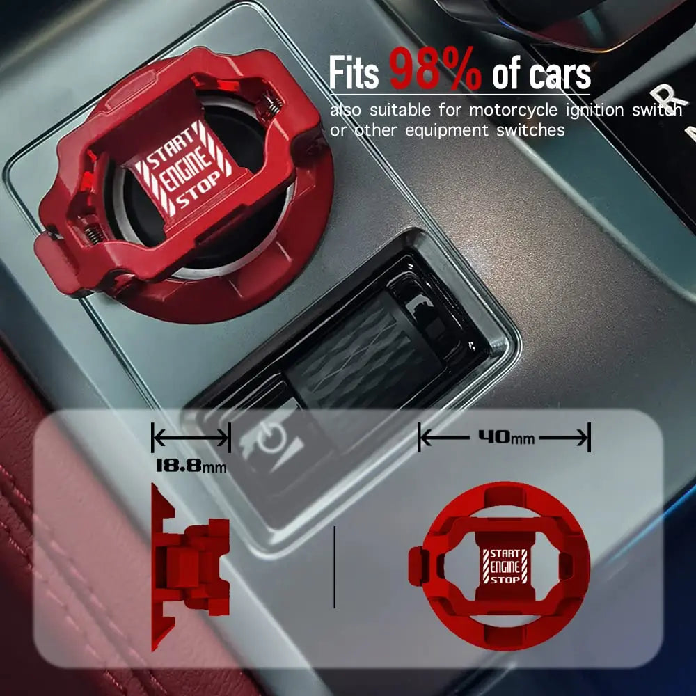 Car Start Stop Button Cover – Engine Ignition Switch Protector