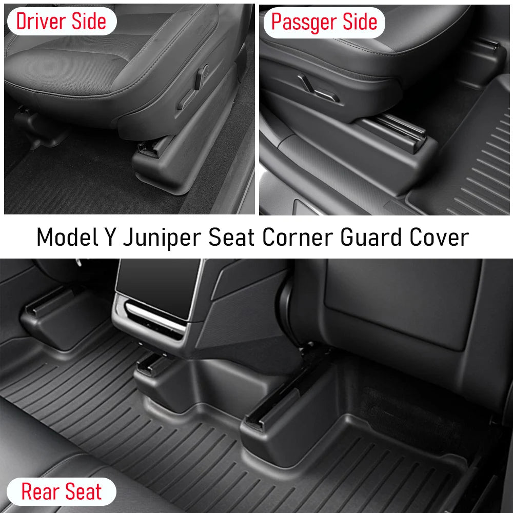Underseat Seat Track Cover & Rail Guard for Tesla Model Y Juniper 2025–2026