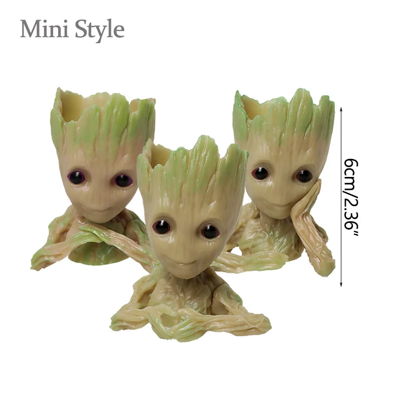 Groot Figurine Desktop Ornament | Cartoon Tree Man Miniature Decor
