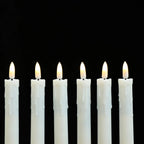 LED Taper Candles – Warm White Battery-Powered Christmas Candlesticks