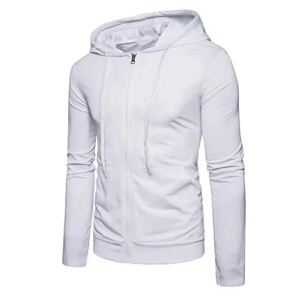 Men's Zip-Up Hoodie Sweatshirt – Slim Fit Casual Jacket