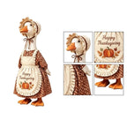 Thanksgiving Goose Outfit with Headband – 23-Inch Porch Décor