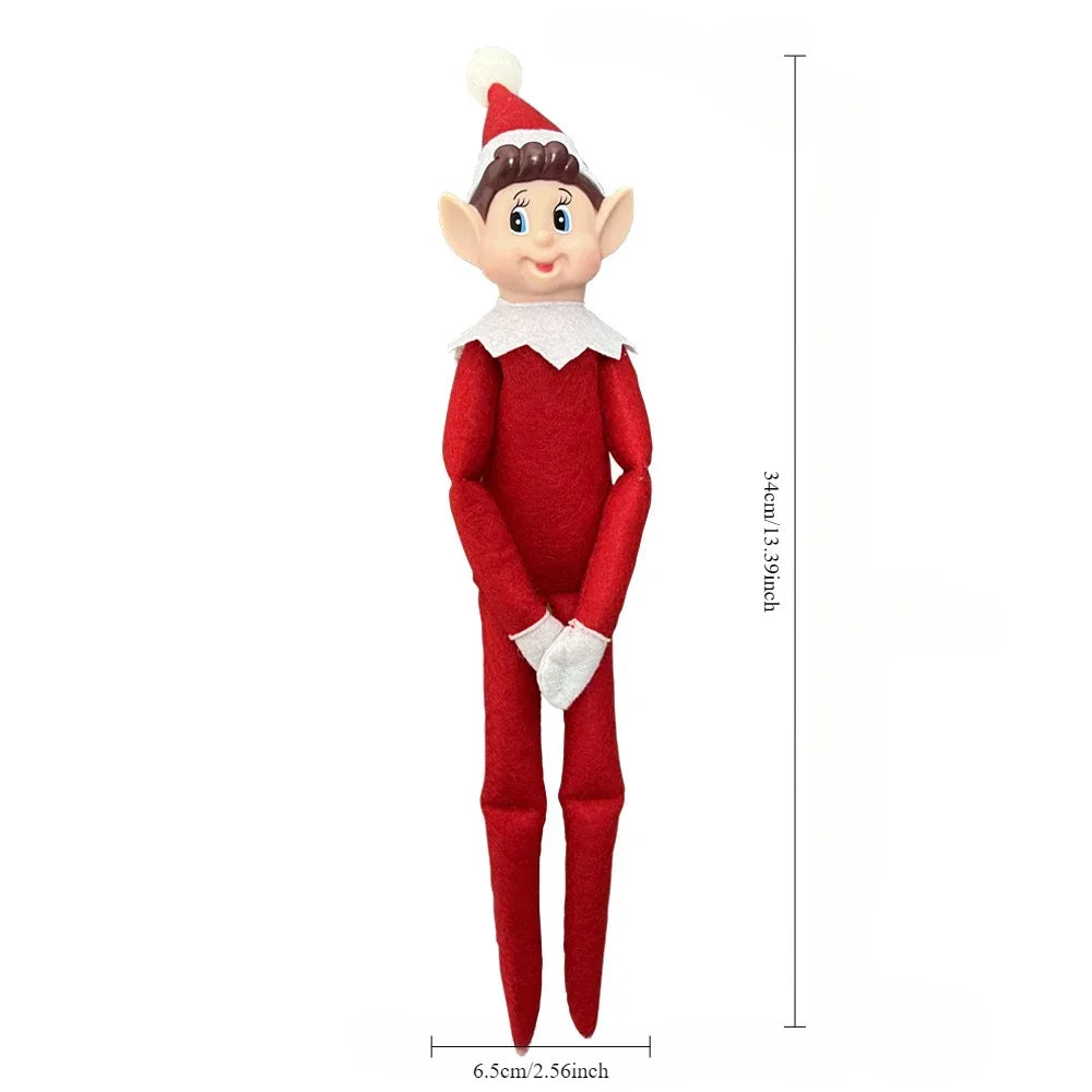Christmas Elf Plush Doll – Festive Holiday Decoration & Ornament