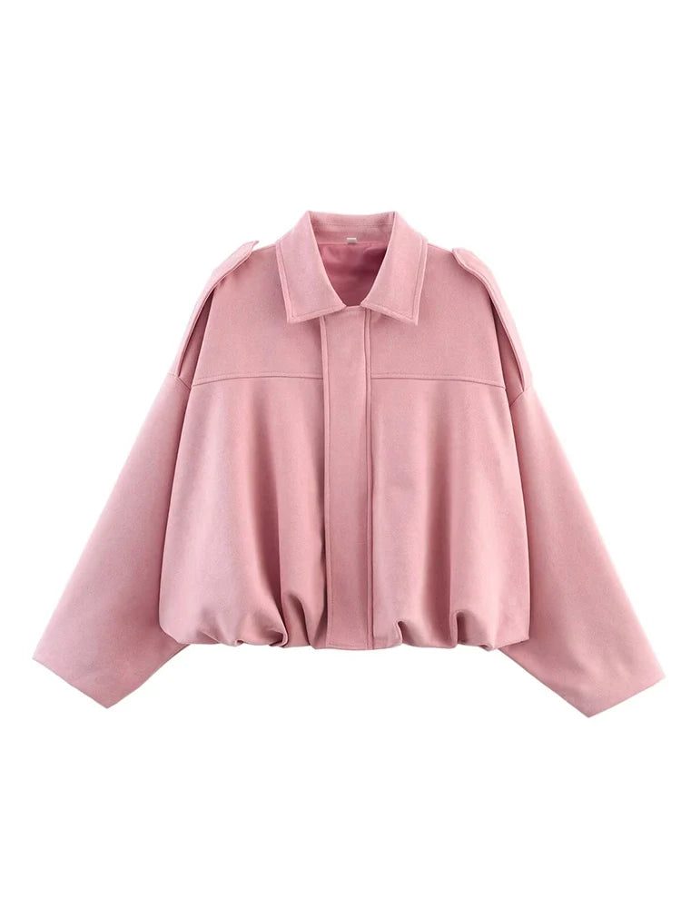 Women's Suede Bomber Jacket