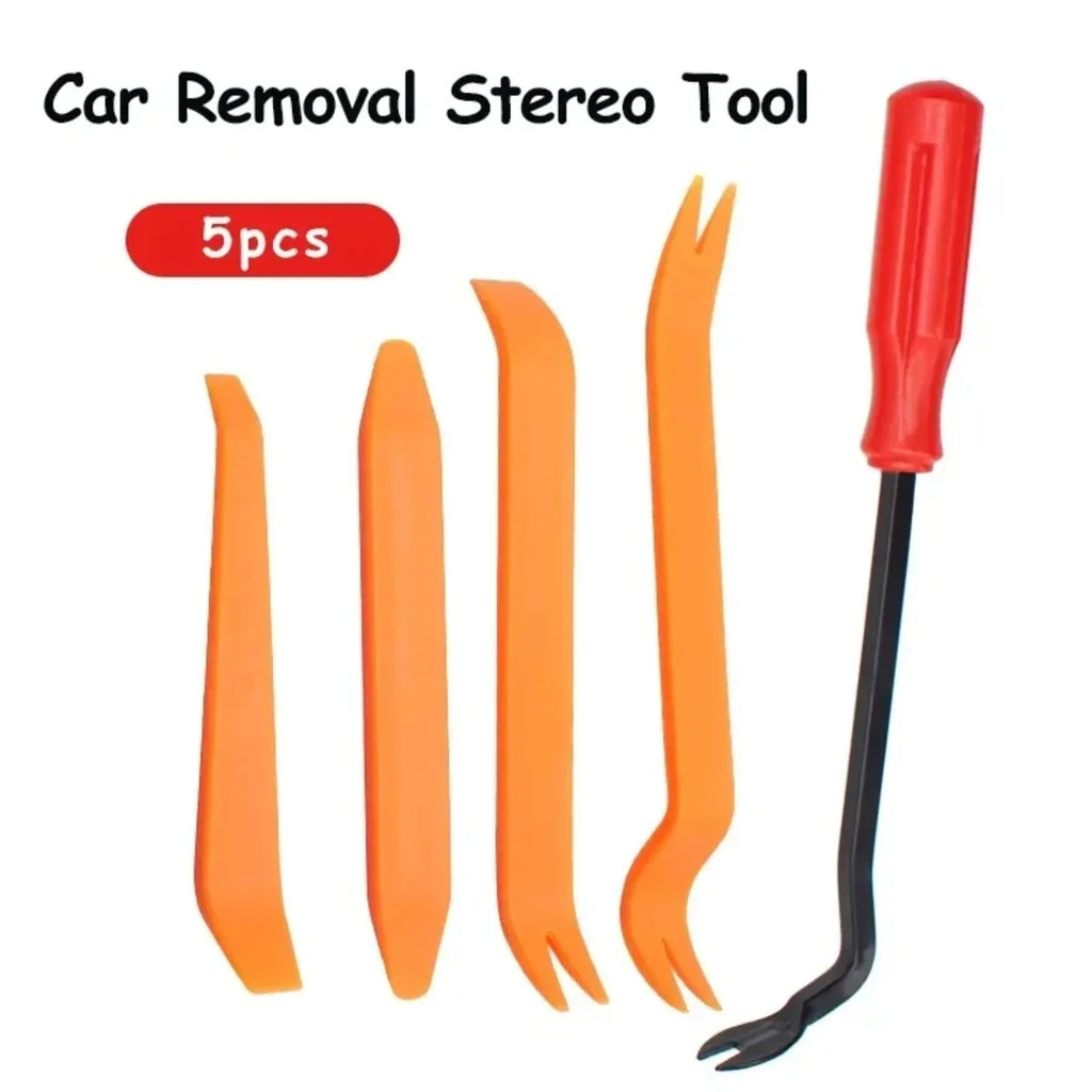 Car Door Panel Trim Removal Tool Kit – 5-Piece Clip Pry Set for Auto Interior